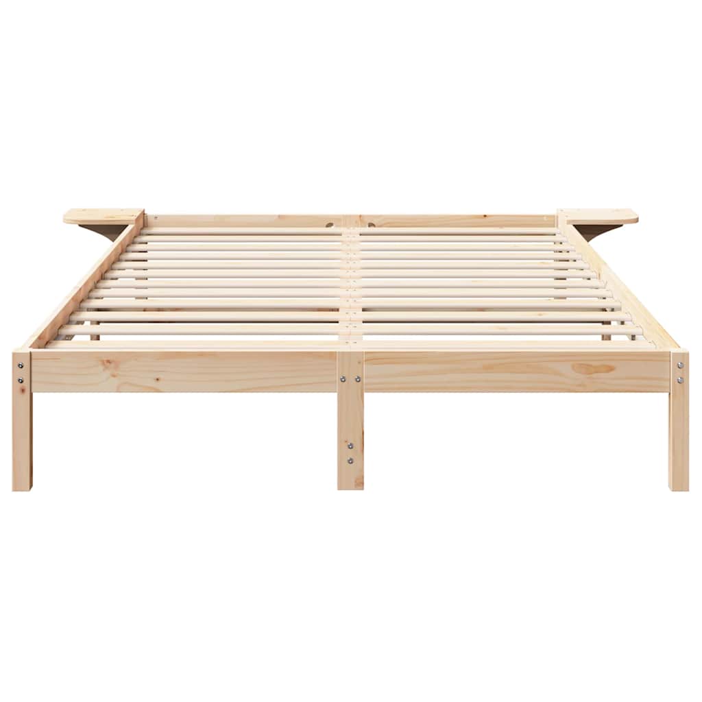 Sengestel Naturfarvet 140 x 200 cm Massiv fyrretræ