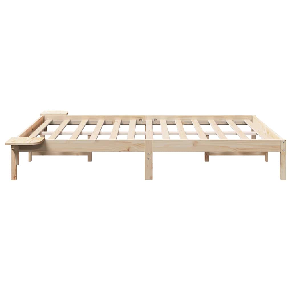 Sengestel Naturfarvet 140 x 200 cm Massiv fyrretræ