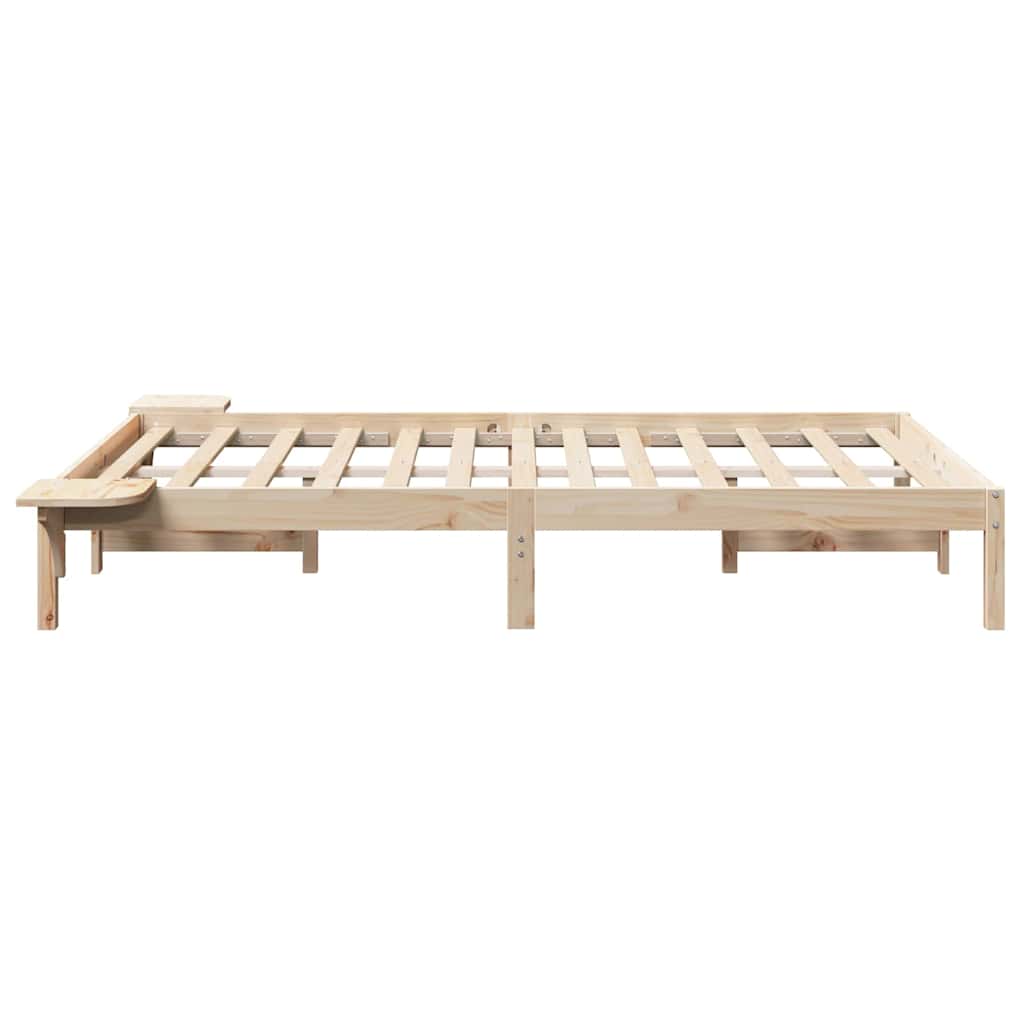 Sengestel Naturfarvet 120 x 200 cm Massiv fyrretræ