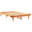Sengestel Voks brun 120 x 200 cm Massiv fyrretræ
