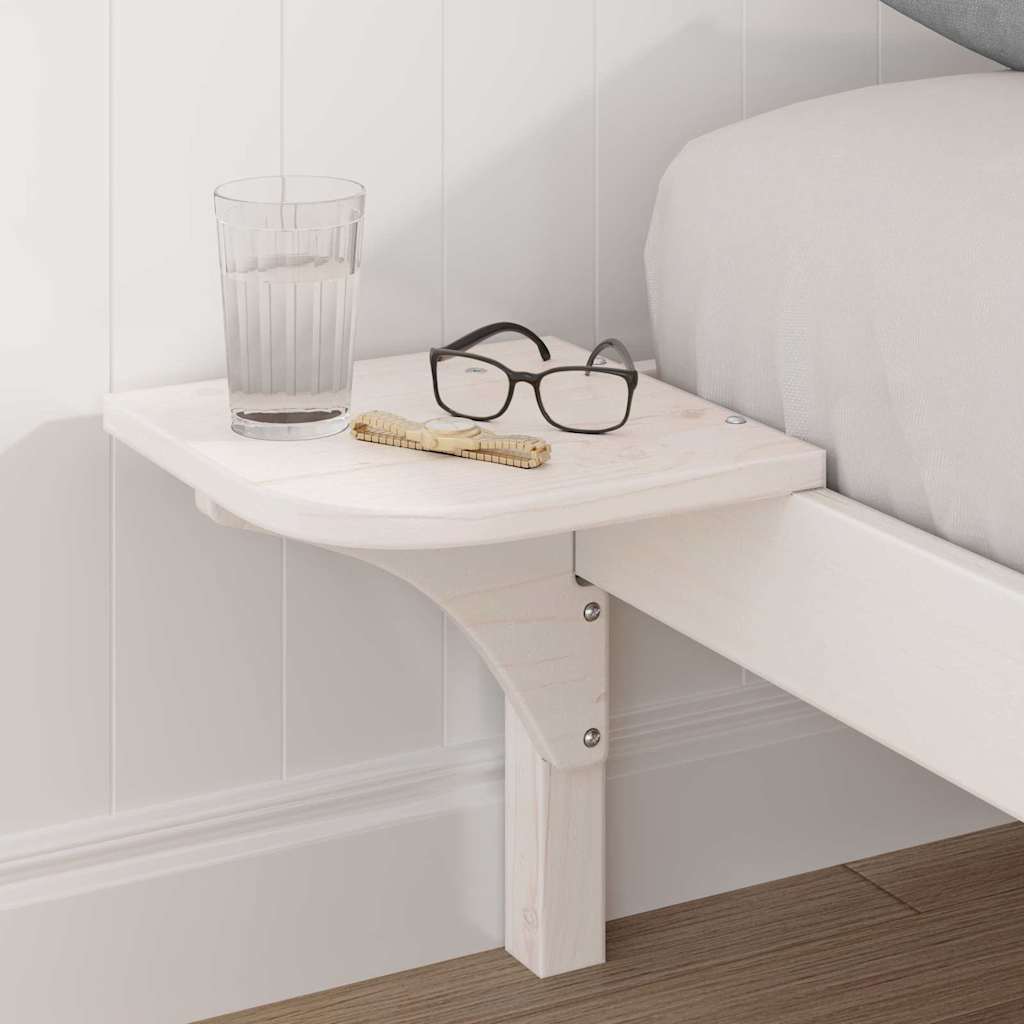 Sengestel Hvid 140 x 190 cm Massiv fyrretræ