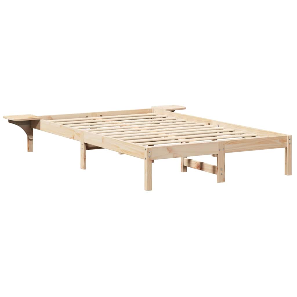 Sengestel Naturfarvet 120 x 190 cm Massiv fyrretræ
