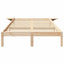 Sengestel Naturfarvet 120 x 190 cm Massiv fyrretræ
