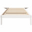 Sengestel Hvid 100 x 200 cm Massiv fyrretræ