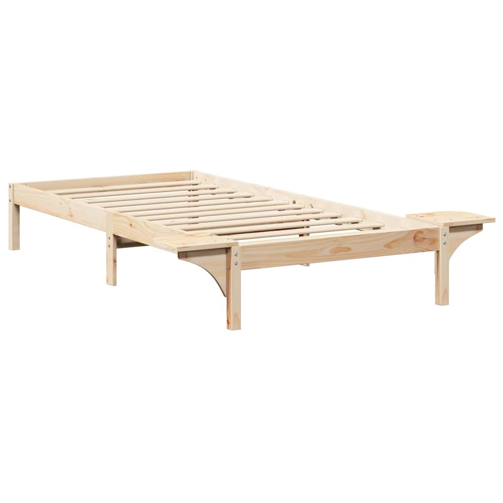 Sengestel Naturfarvet 90 x 200 cm Massiv fyrretræ