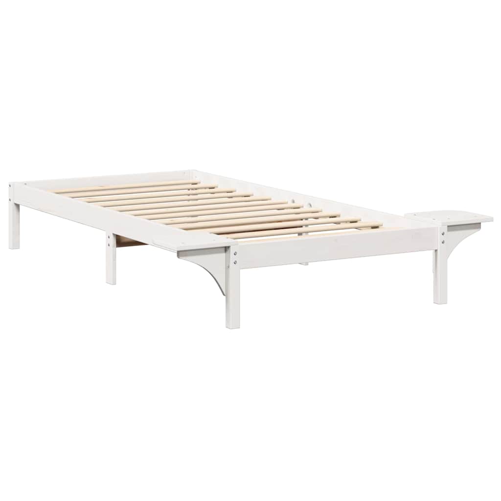 Sengestel Hvid 80 x 200 cm Massiv fyrretræ
