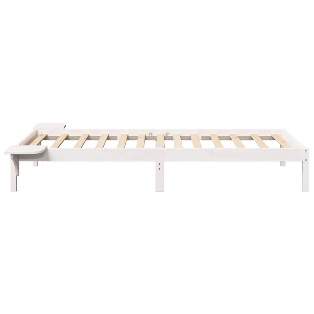 Sengestel Hvid 80 x 200 cm Massiv fyrretræ