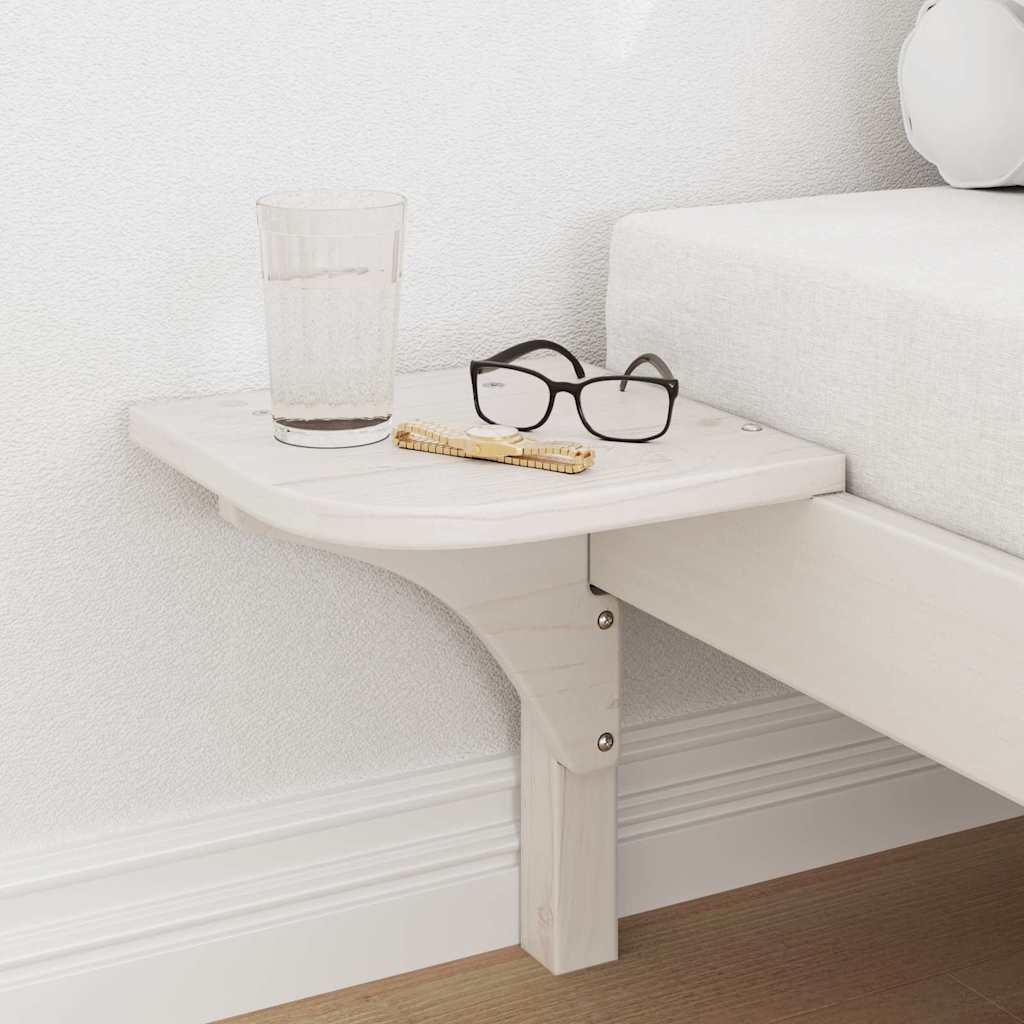 Sengestel Hvid 75 x 190 cm Massiv fyrretræ