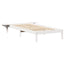 Sengestel Hvid 75 x 190 cm Massiv fyrretræ