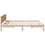 Sengestel Naturfarvet 160 x 200 cm Massiv fyrretræ