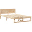 Sengestel Naturfarvet 120 x 200 cm Massiv fyrretræ
