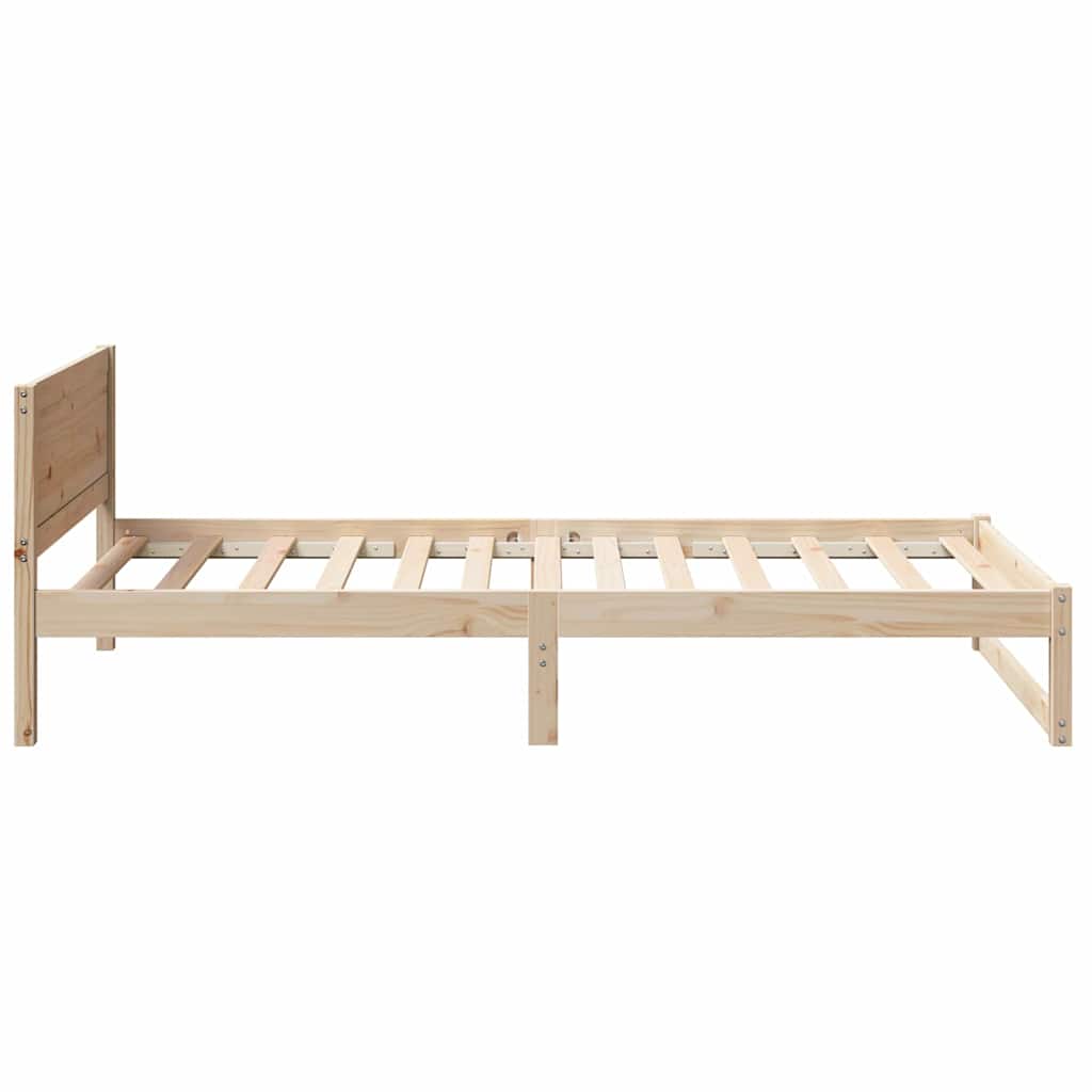 Sengestel Naturfarvet 90 x 200 cm Massiv fyrretræ