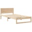 Sengestel Naturfarvet 75 x 190 cm Massiv fyrretræ