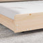 Sengestel Brun 80 x 200 cm Massivt fyrretræ