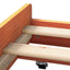 Sengestel Voks brun 75 x 190 cm Massiv fyrretræ