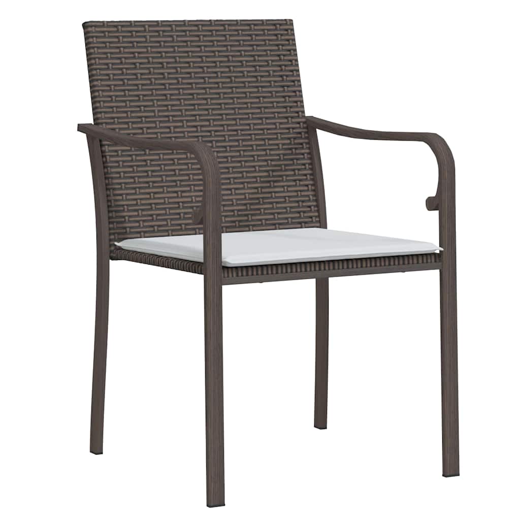 Have Spisebordssæt 3 stk. Brun og sort PE Rattan