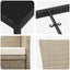 Have Spisebordssæt 5 stk. Beige polyrattan