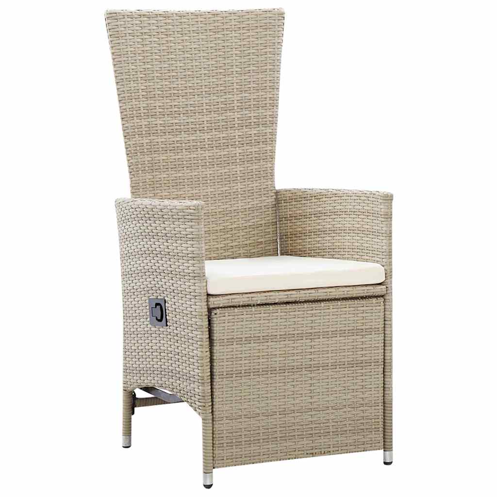 Have Spisebordssæt 5 stk. Beige polyrattan