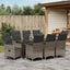 Have Spisebordssæt med pude 9 pcs Grå polyrattan