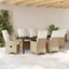 Have Spisebordssæt med pude 7 pcs Beige polyrattan