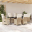 Have Spisebordssæt med pude 7 pcs Beige polyrattan