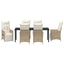 Have Spisebordssæt med pude 7 pcs Beige polyrattan
