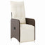 Have Spisebordssæt 5 stk. Brun polyrattan