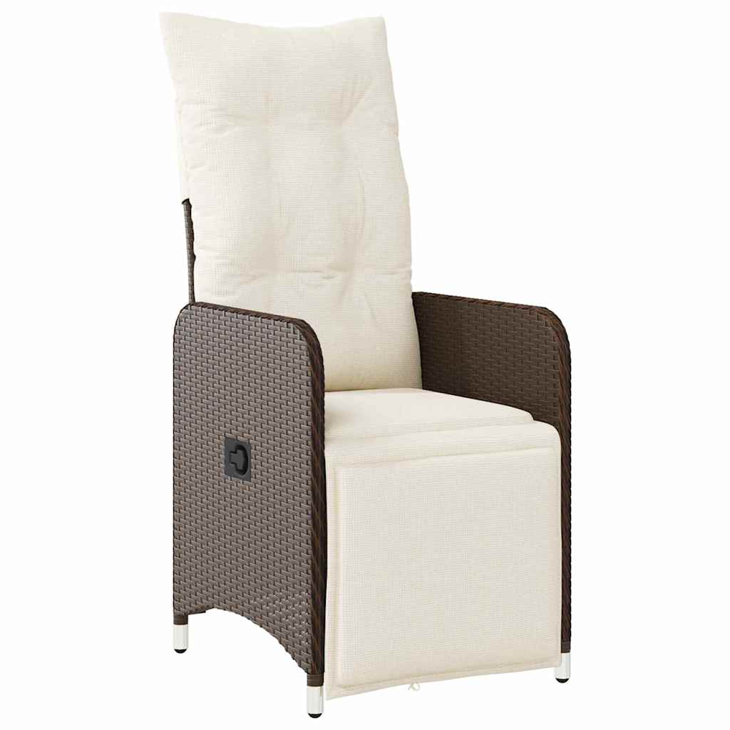 Have Spisebordssæt 5 stk. Brun polyrattan