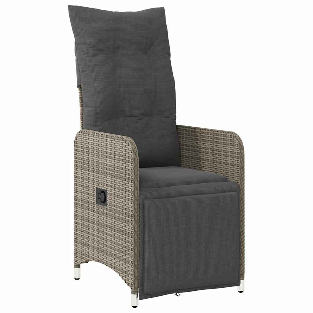 Have Spisebordssæt 5 stk. Grå polyrattan