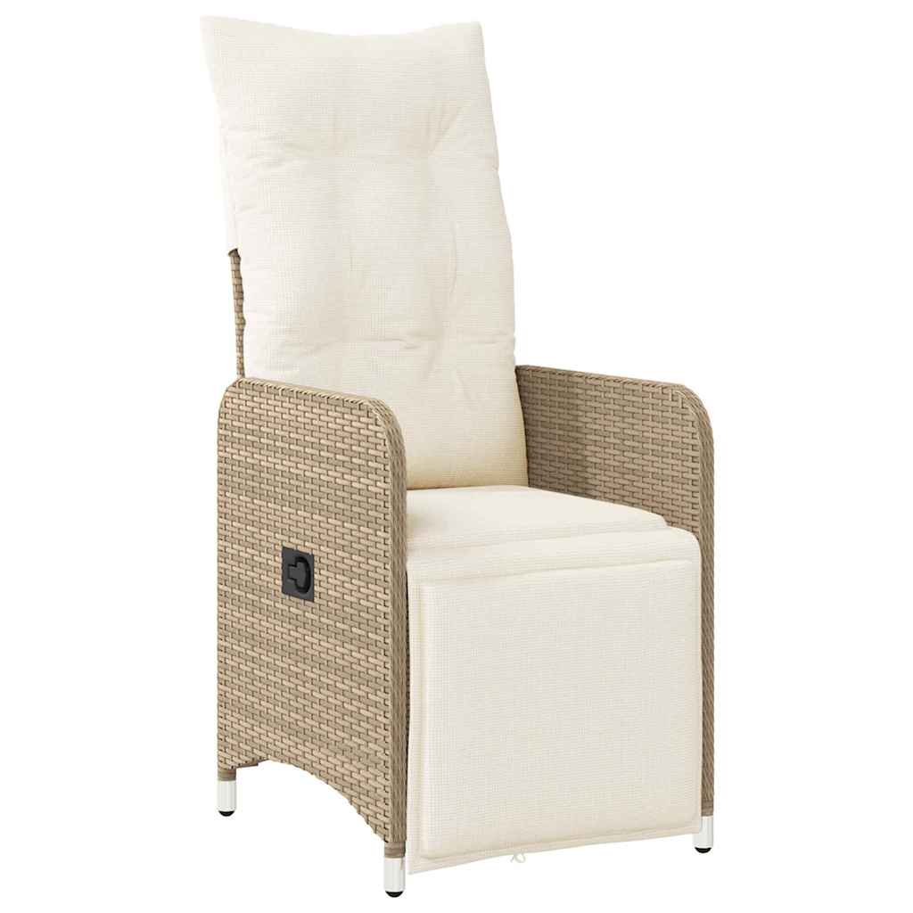 Have Spisebordssæt 5 stk. Beige polyrattan
