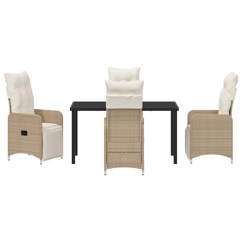 Have Spisebordssæt 5 stk. Beige polyrattan