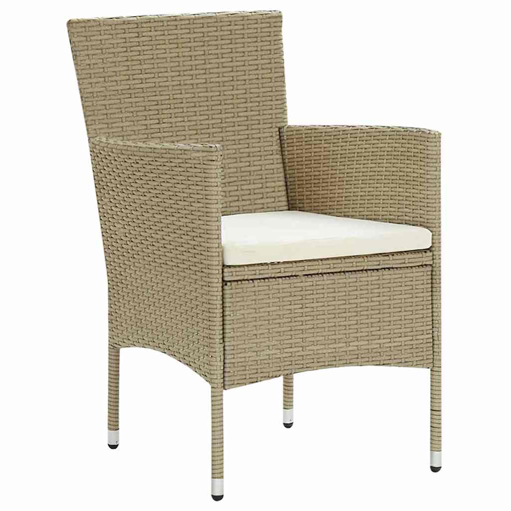 Have Spisebordssæt 5 stk. Beige polyrattan