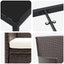 Have Spisebordssæt med pude 9 pcs Brun polyrattan