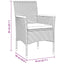 Have Spisebordssæt med pude 9 pcs Sort polyrattan