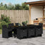 Have Spisebordssæt med pude 9 pcs Sort polyrattan
