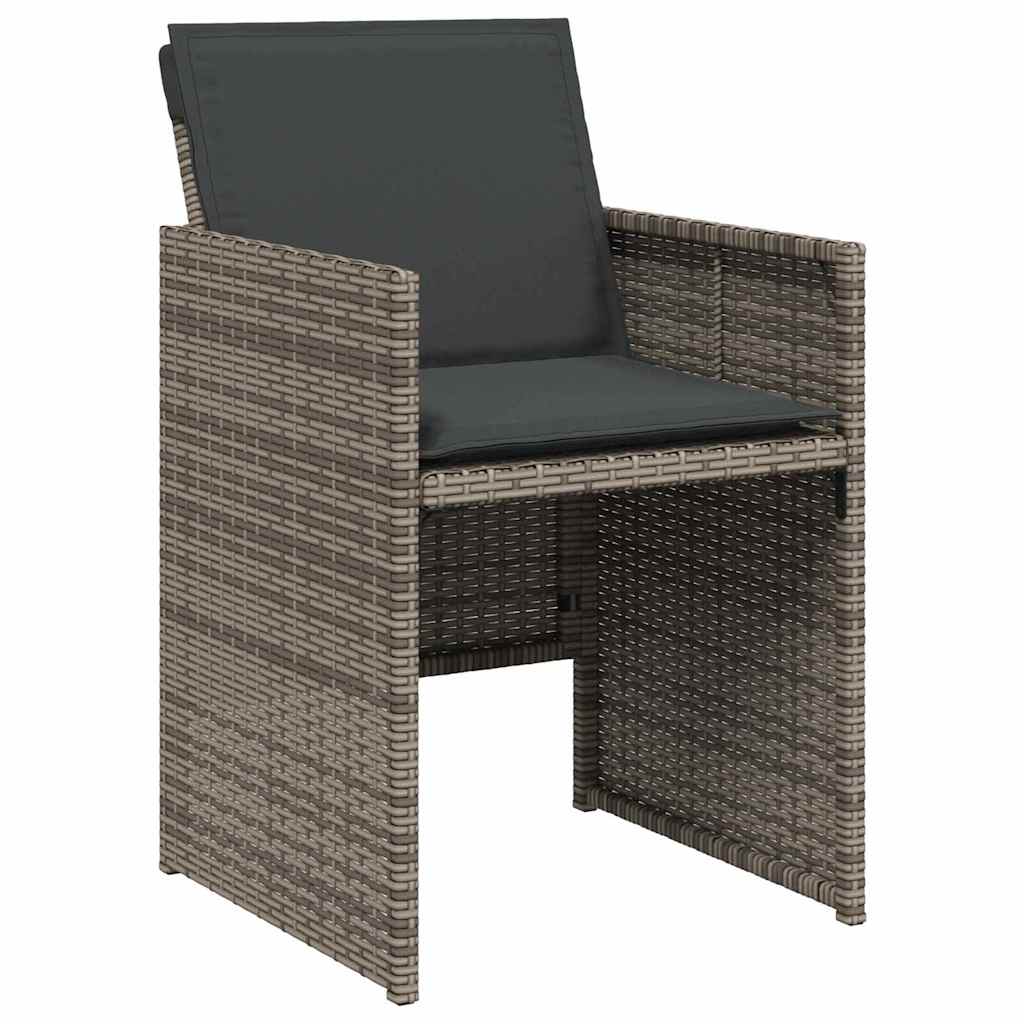 Have Spisebordssæt 5 stk. Grå polyrattan