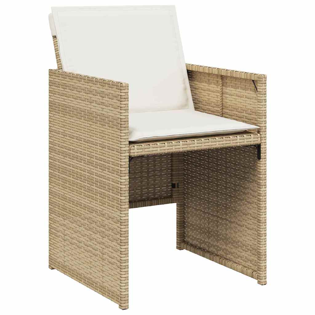 Have Spisebordssæt 5 stk. Beige polyrattan