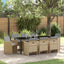 Have Spisebordssæt med pude 9 pcs Beige polyrattan