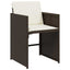 Have Spisebordssæt 5 stk. Brun polyrattan