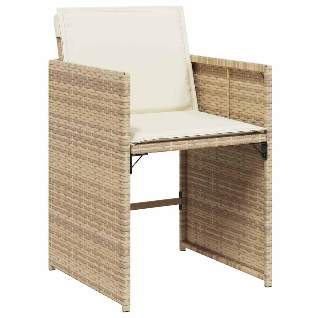 Have Spisebordssæt 5 stk. Beige polyrattan