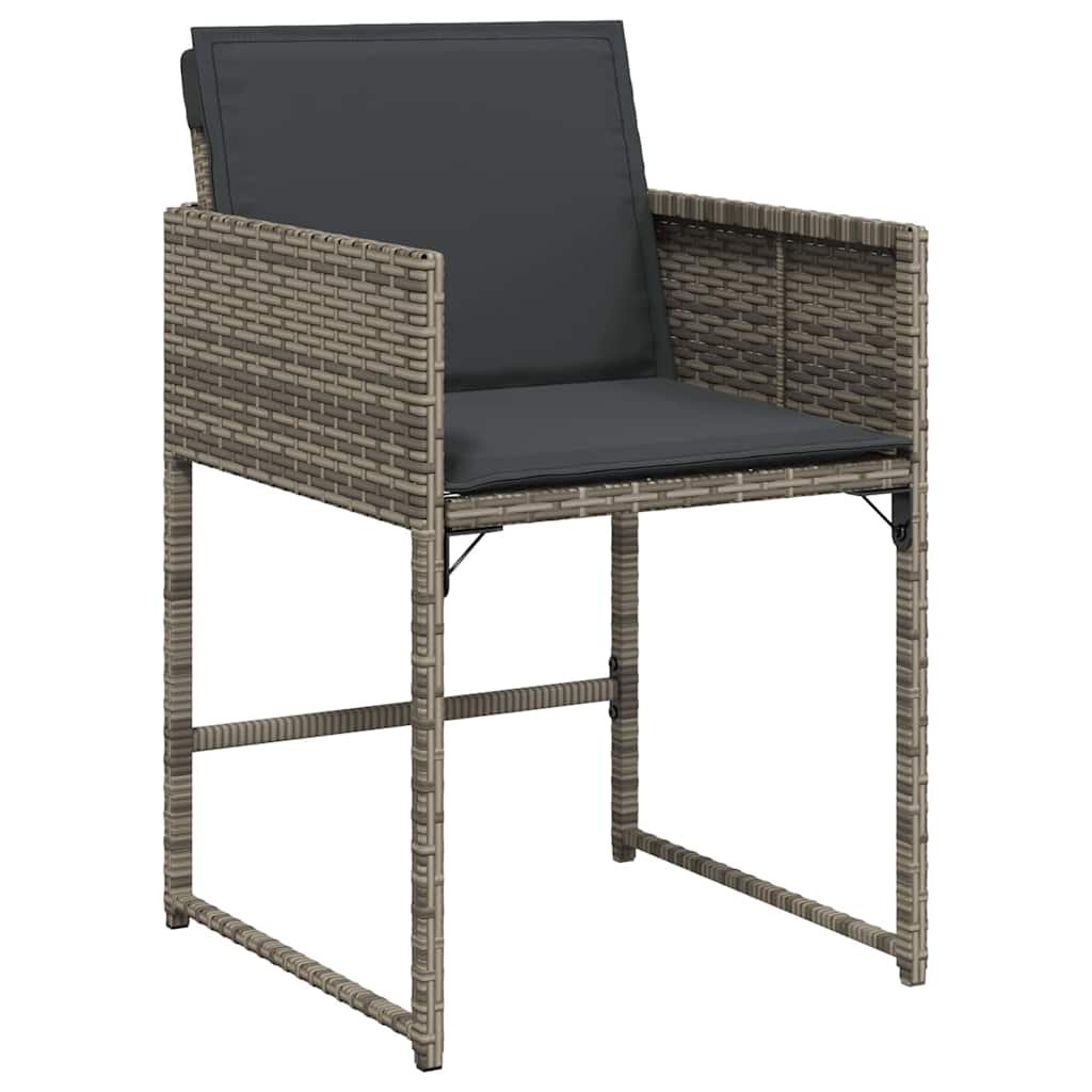 Have Spisebordssæt 5 stk. Grå polyrattan