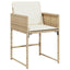 Have Spisebordssæt 5 stk. Beige polyrattan