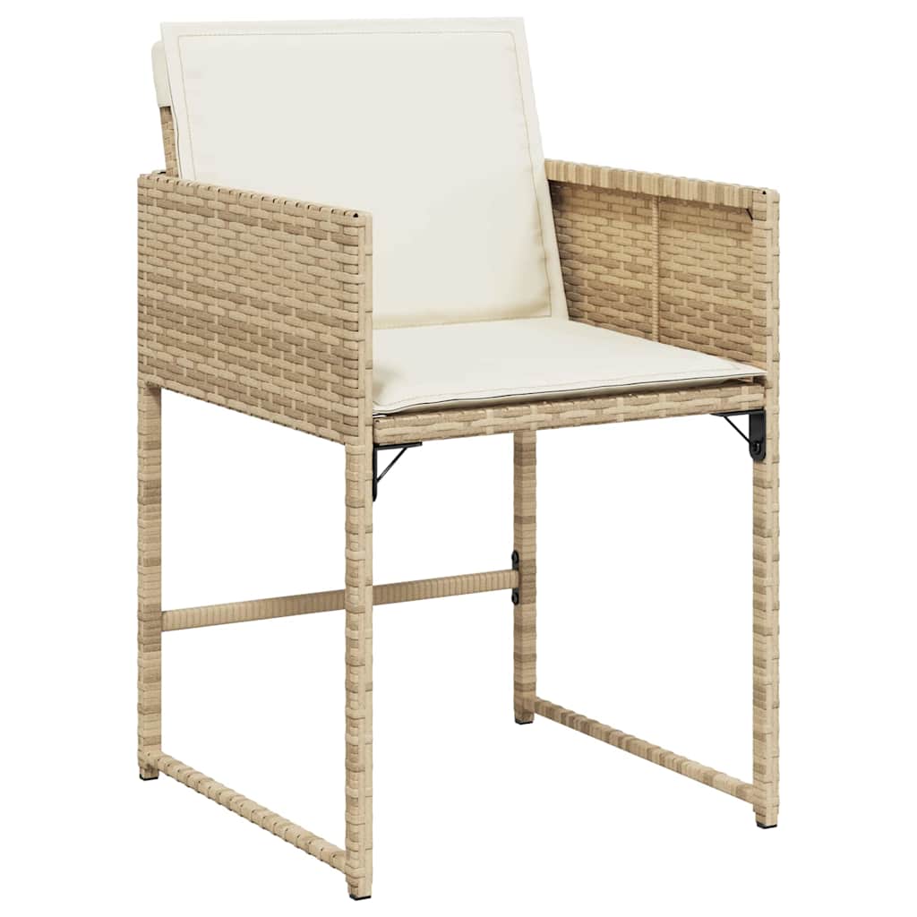 Have Spisebordssæt 5 stk. Beige polyrattan
