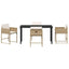 Have Spisebordssæt 5 stk. Beige polyrattan