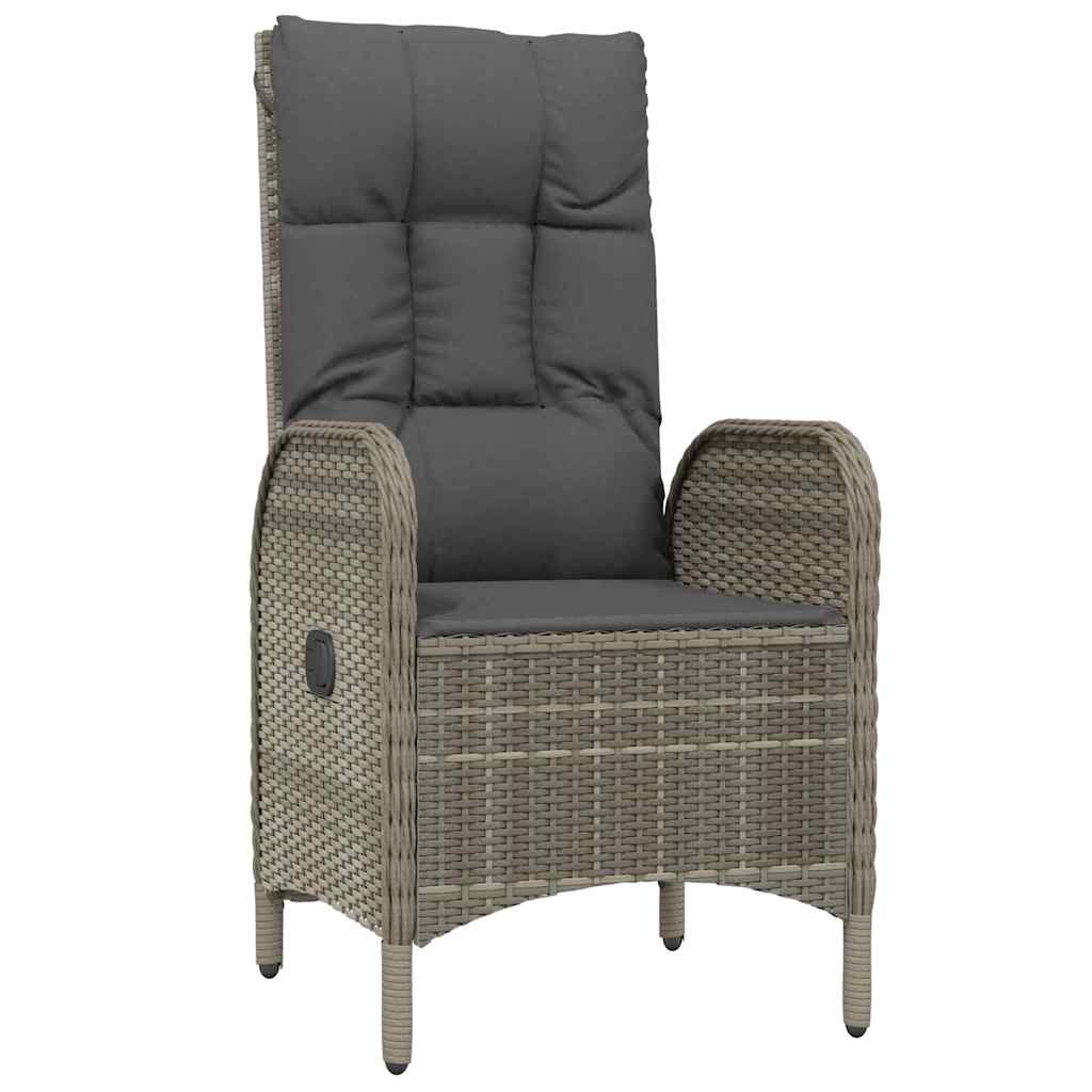 Have Spisebordssæt 5 stk. Grå polyrattan