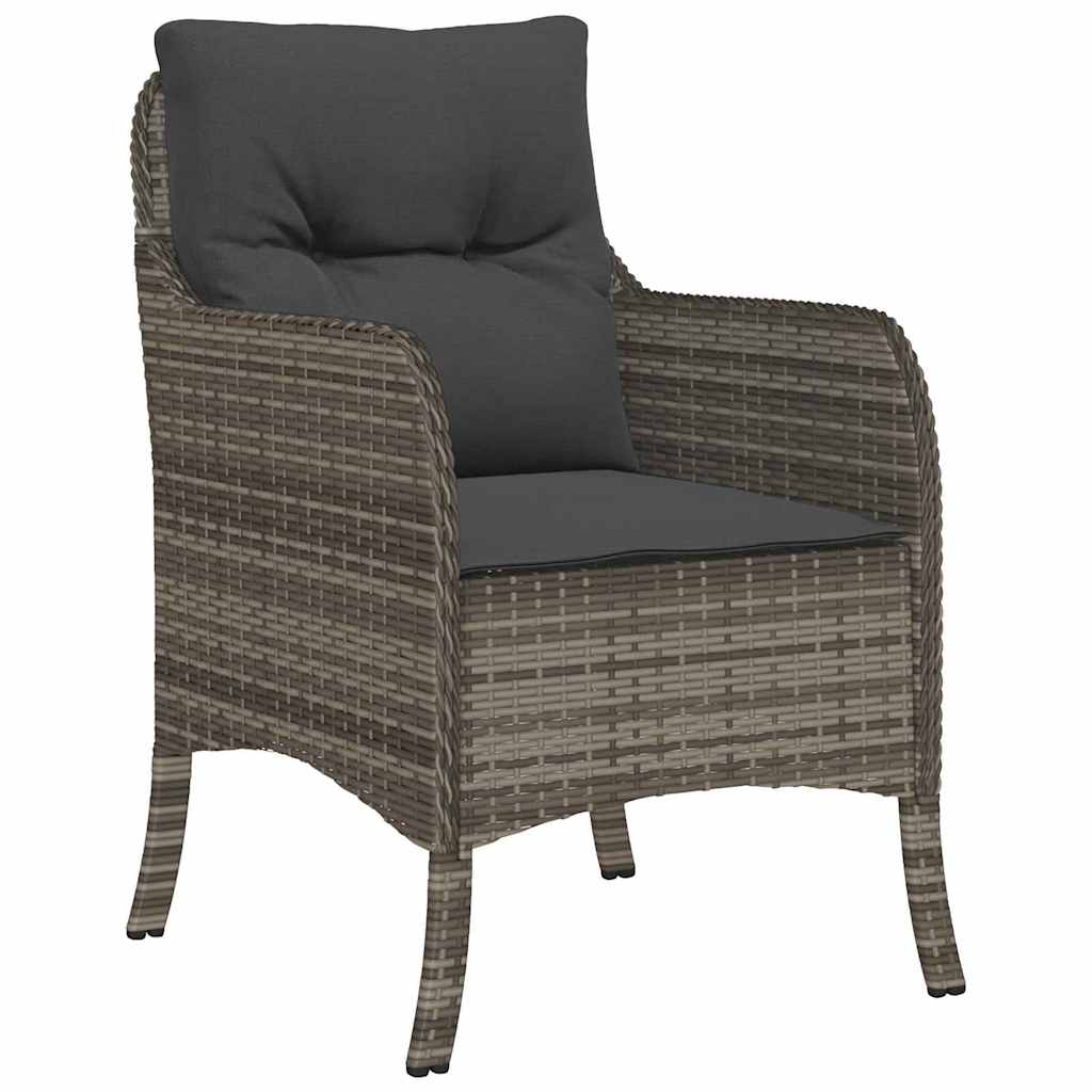 Have Spisebordssæt 5 stk. Grå polyrattan