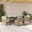 Have Spisebordssæt med pude 7 pcs Beige polyrattan