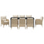 Have Spisebordssæt med pude 9 pcs Beige polyrattan