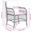 Have Spisebordssæt 5 stk. Sort polyrattan