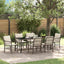 Have Spisebordssæt med pude 7 pcs Brun polyrattan